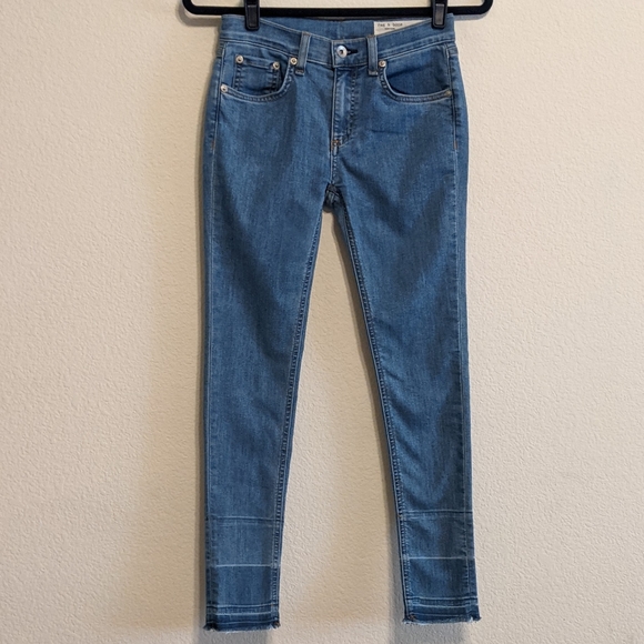 Rag & Bone Ankle Skinny frayed hem jeans size 25 - Picture 1 of 9